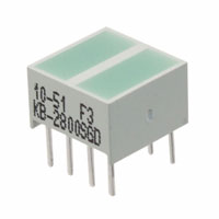 KB2800SGDLED - 电路板指示器，阵列，发光条，条形图