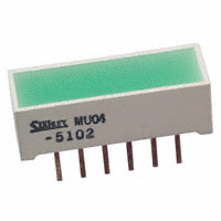 MU04-5102LED - 电路板指示器，阵列，发光条，条形图